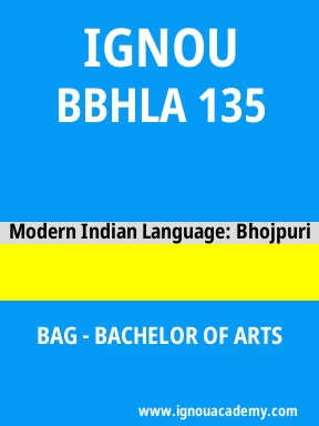 BBHLA 135 Solved Assignment