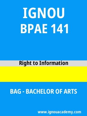 BPAE 141 Solved Assignment