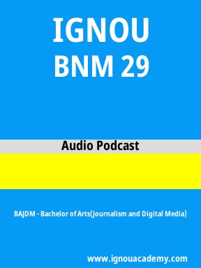 BNM 29 Solved Assignment