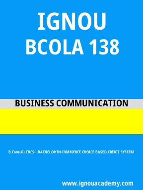BCOLA 138 Solved Assignment