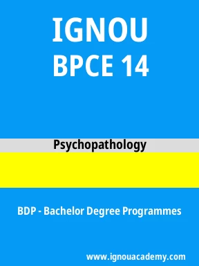 BPCE 14 Solved Assignment