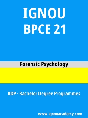 BPCE 21 Solved Assignment