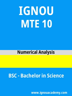 MTE 10 Solved Assignment