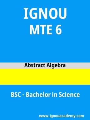 MTE 6 Solved Assignment