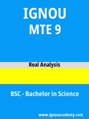 MTE 9 Solved Assignment