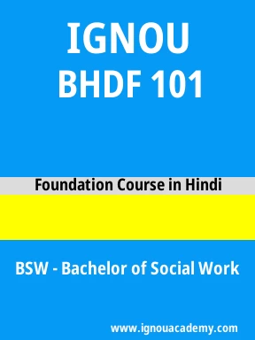 BHDF 101 Solved Assignment