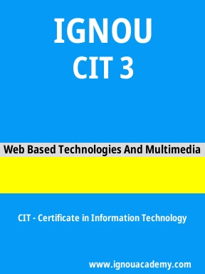 CIT 3 Solved Assignment