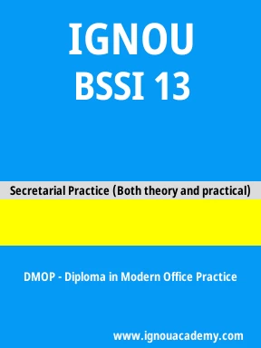 BSSI 13 Solved Assignment
