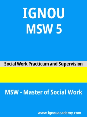 MSW 5 Solved Assignment