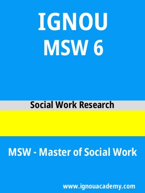 MSW 6 Solved Assignment