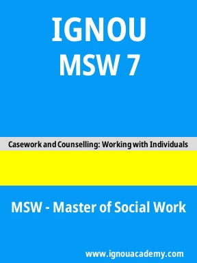 MSW 7 Solved Assignment
