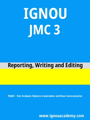 JMC 3 Solved Assignment